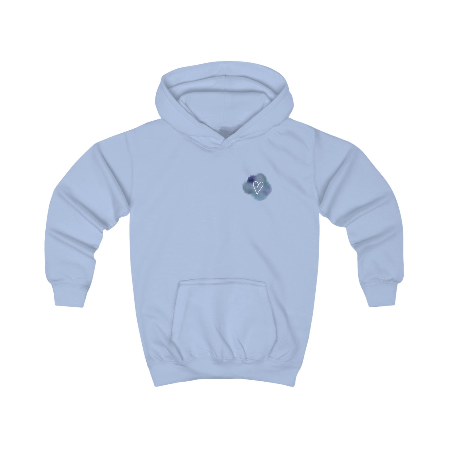 Kinder Kapuzenpullover "MINI" im Aquarelldesign