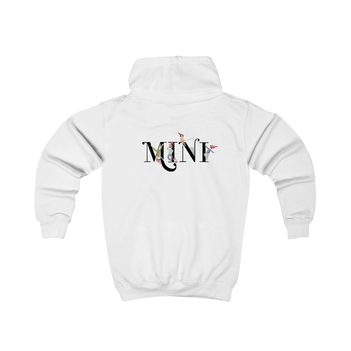 Kinder Kapuzenpullover "MINI" im Zwergendesign