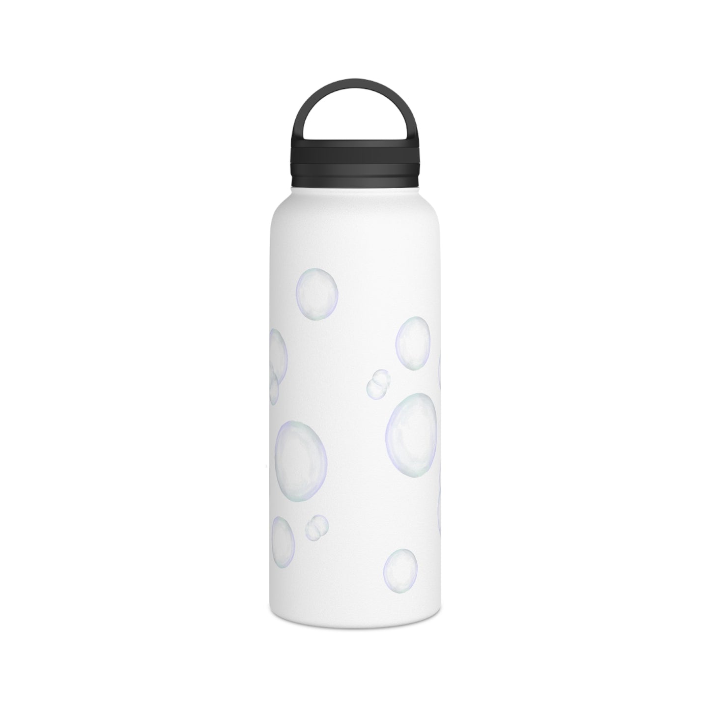 Stainless Steel Trinkflasche "Meditationszwerg & Seifenblasen"