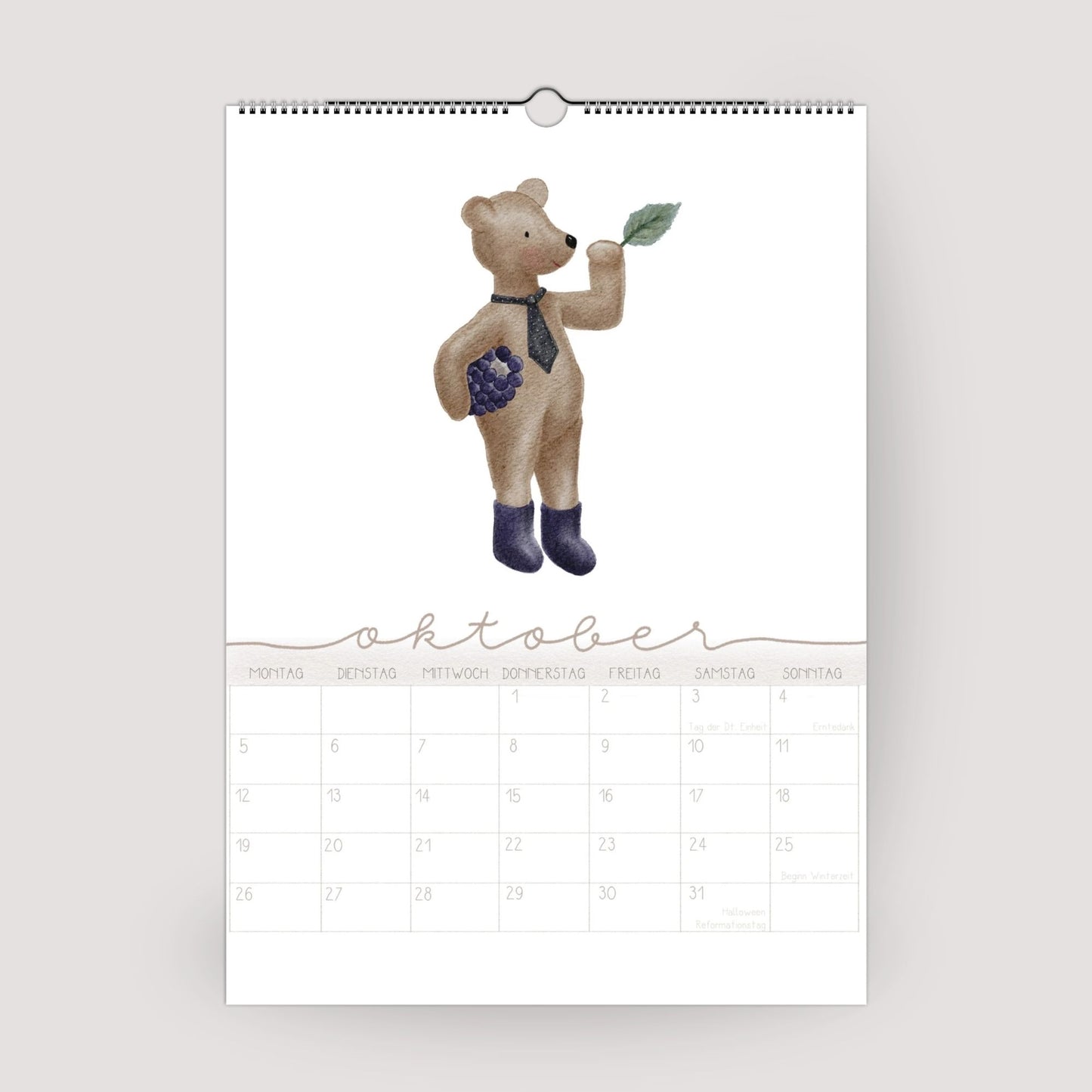 Wandplaner 2026 "Bären"