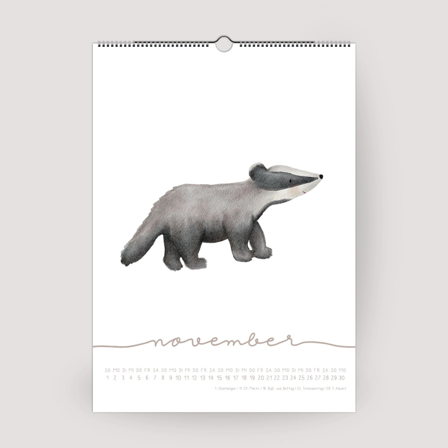 Posterkalender 2026 "Tiere"