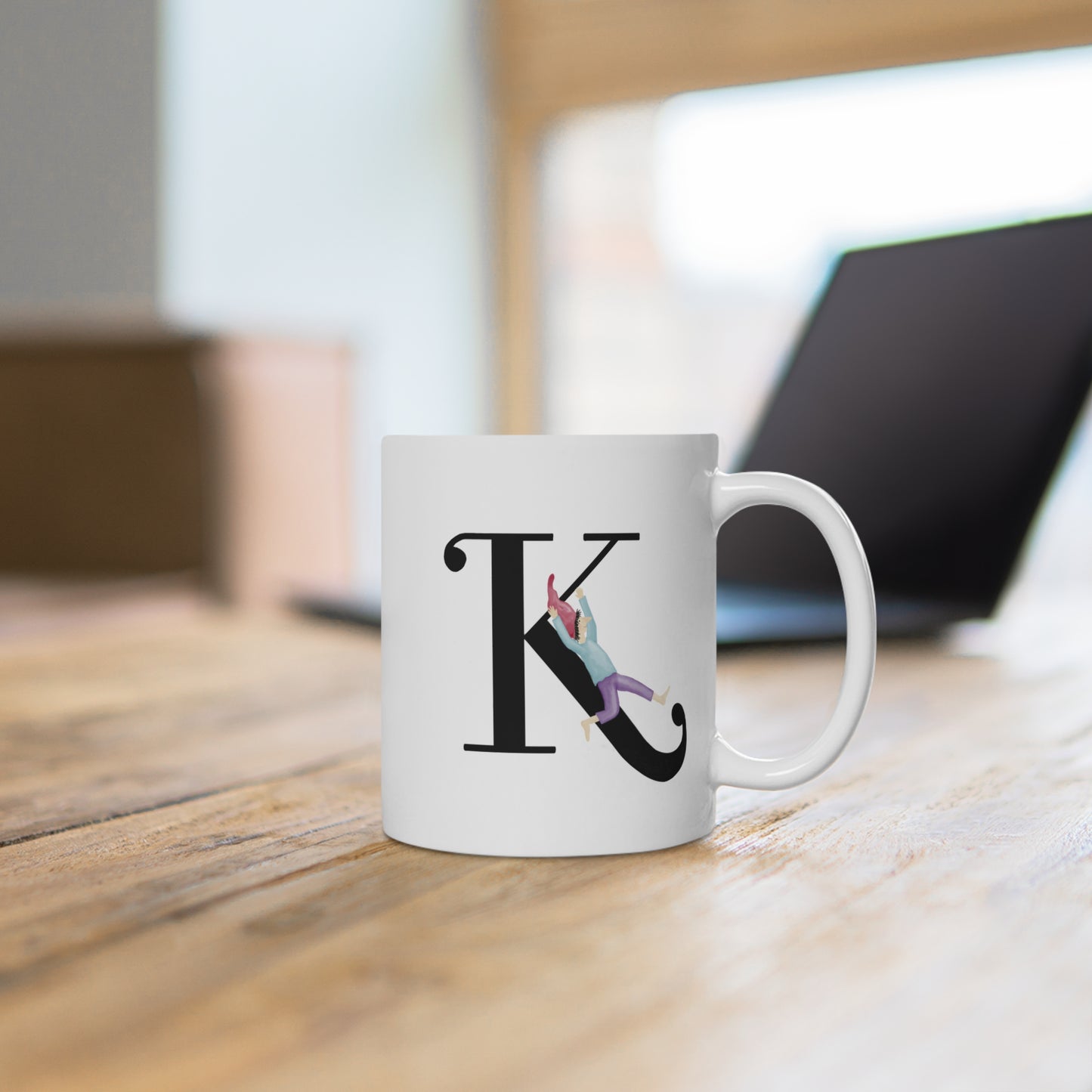 Keramiktasse "Zwerg K"