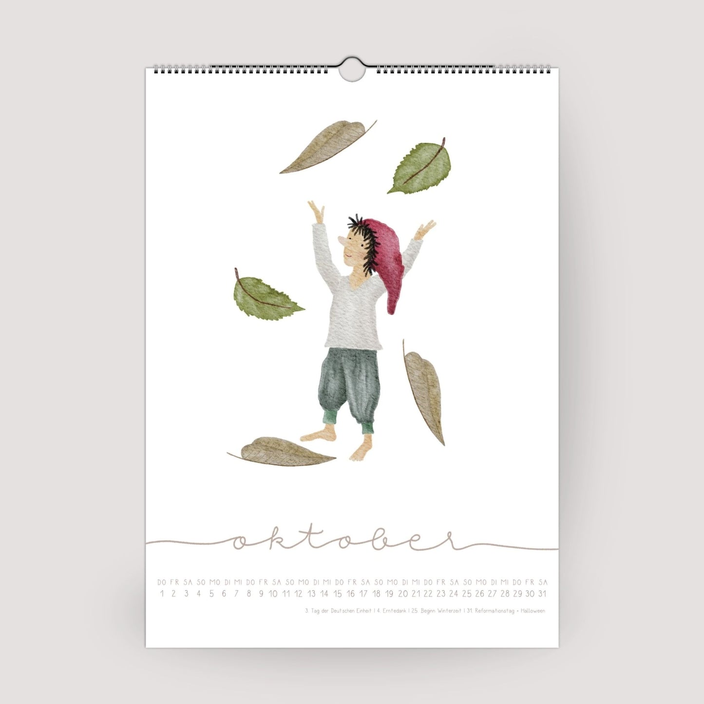 Posterkalender 2026 Zwerge – Handillustrierter Wandkalender A3/A4 | Magischer Kalender & Geschenkidee für Familie, Kinderzimmer und Küche