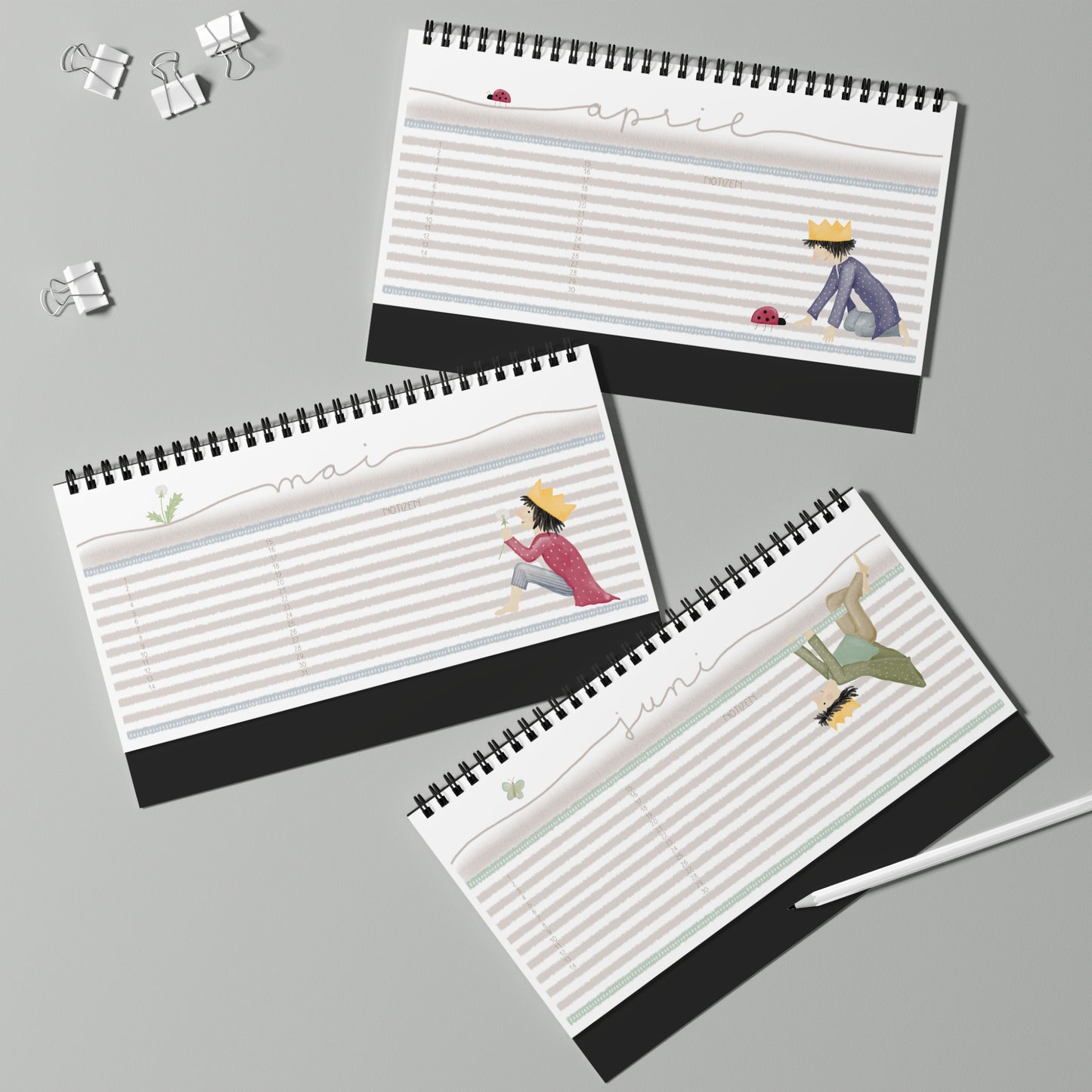 immerwährender Geburtstags-Kalender "kleiner Geburtstagskönig"
