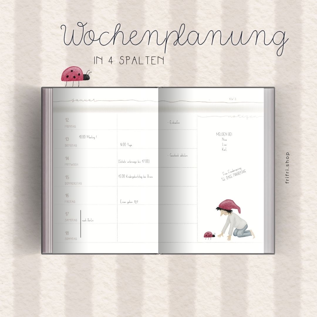 Taschenkalender 2026 "Zwerge"