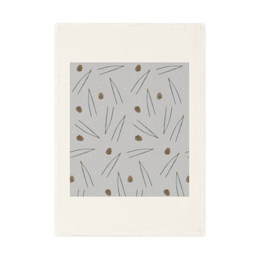 Küchenhandtuch aus Baumwolle "Kiefernnadeln & Zapfen"