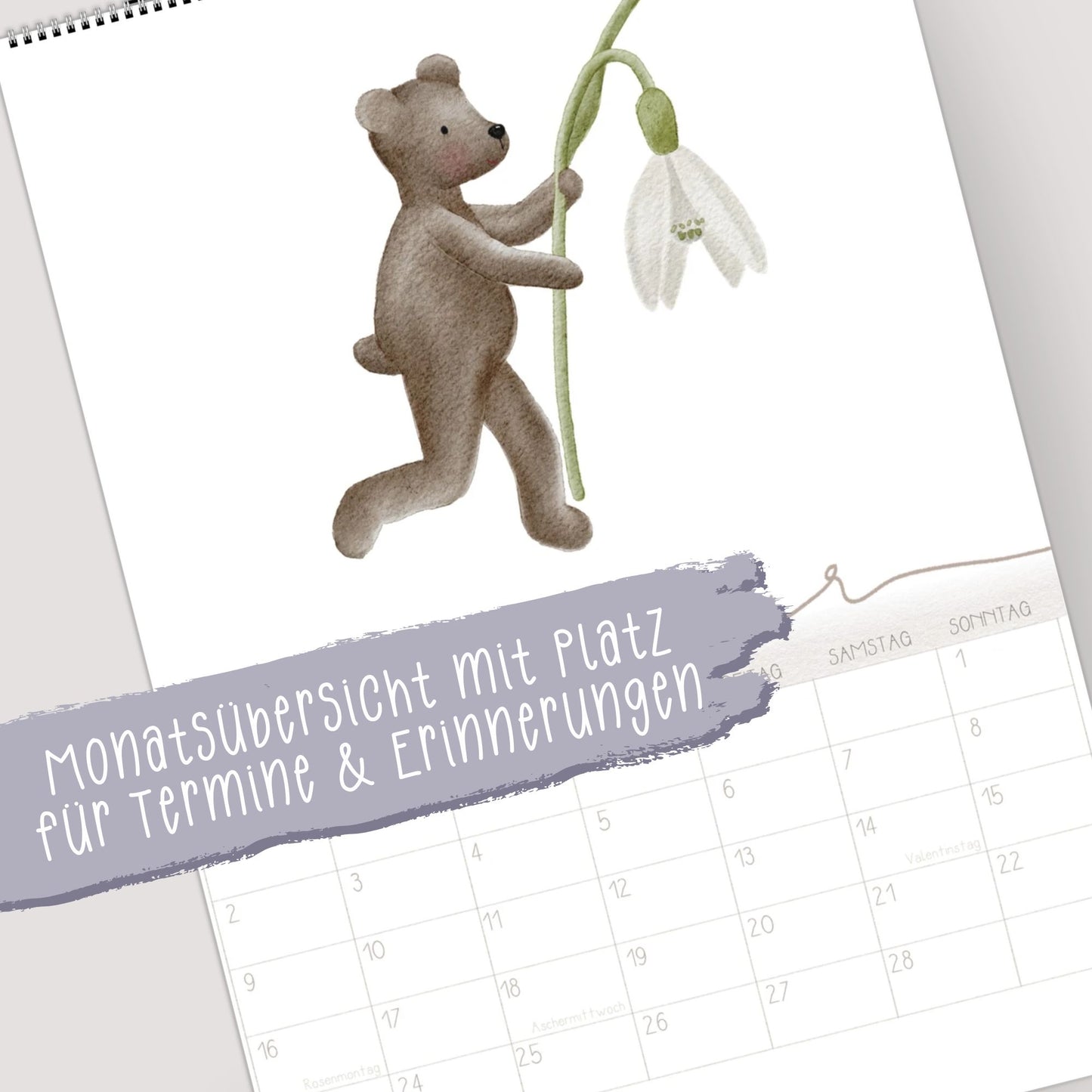 Wandplaner 2026 "Bären"