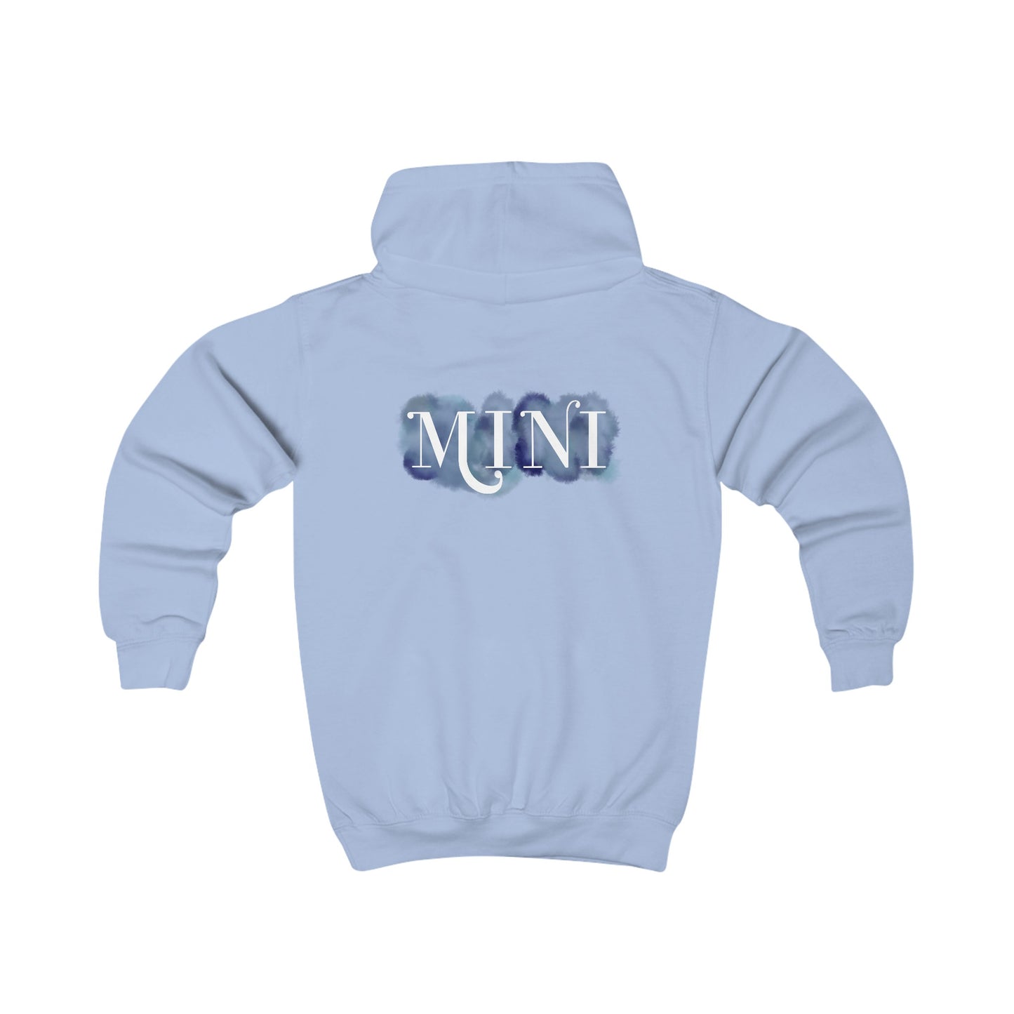 Kinder Kapuzenpullover "MINI" im Aquarelldesign