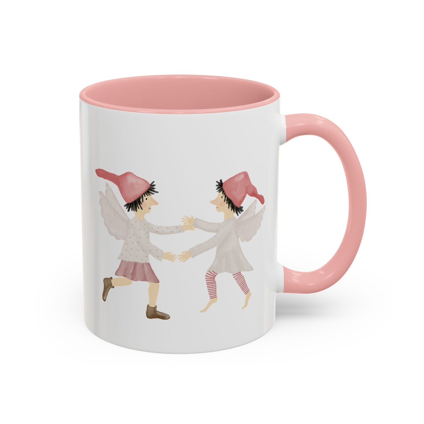 Keramiktasse "tanzende Weihnachtselfen"