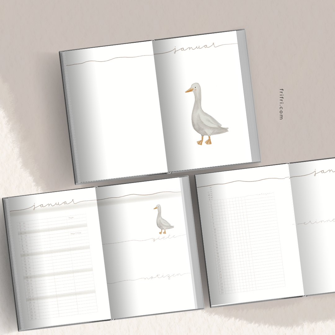 Taschenkalender 2026 "Tiere"