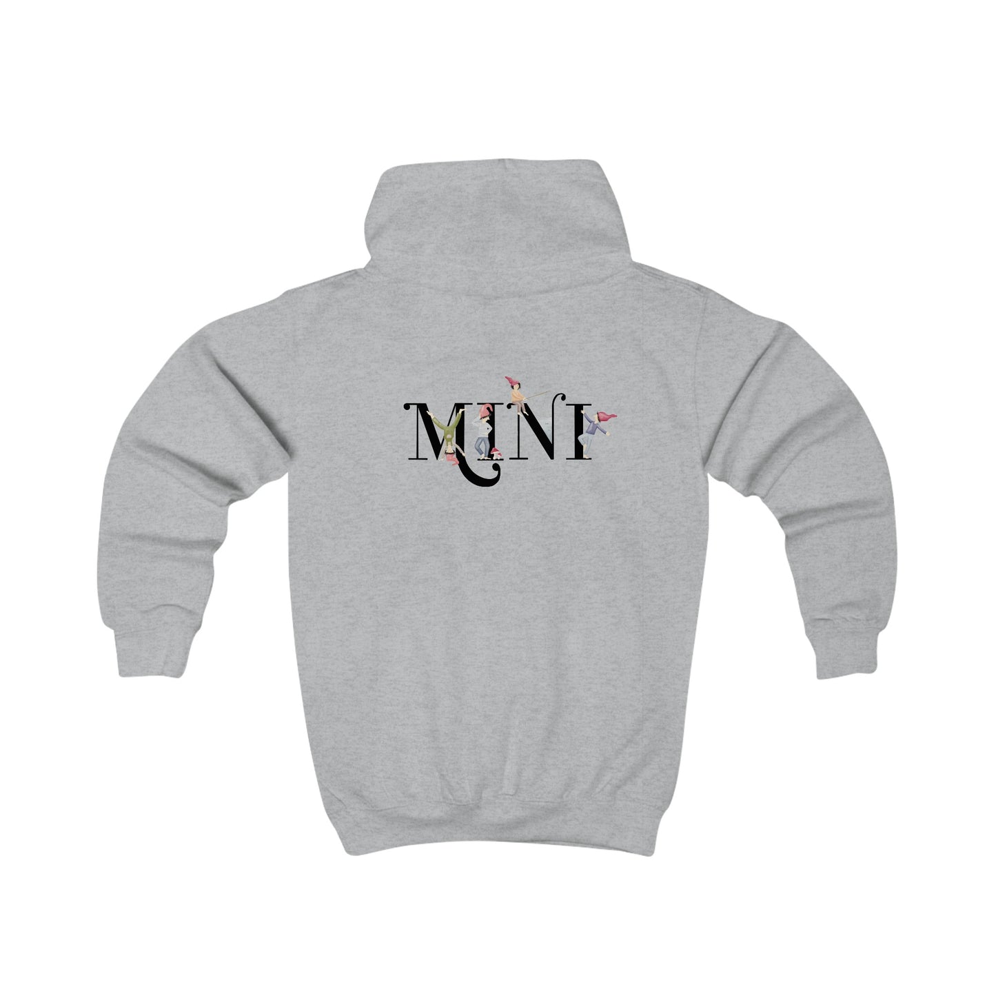 Kinder Kapuzenpullover "MINI" im Zwergendesign