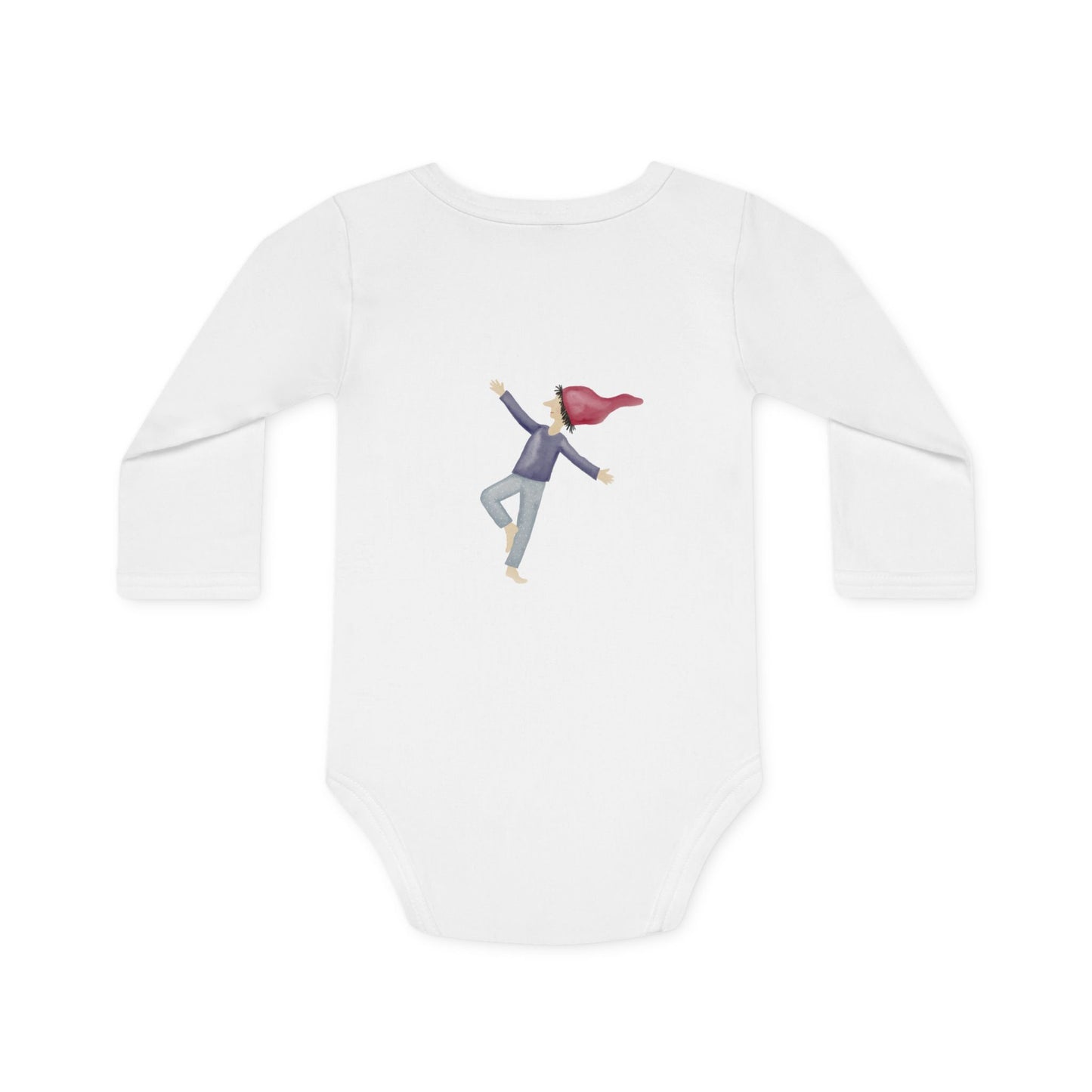 langärmeliger Babybody "MINI" im Zwergendesign