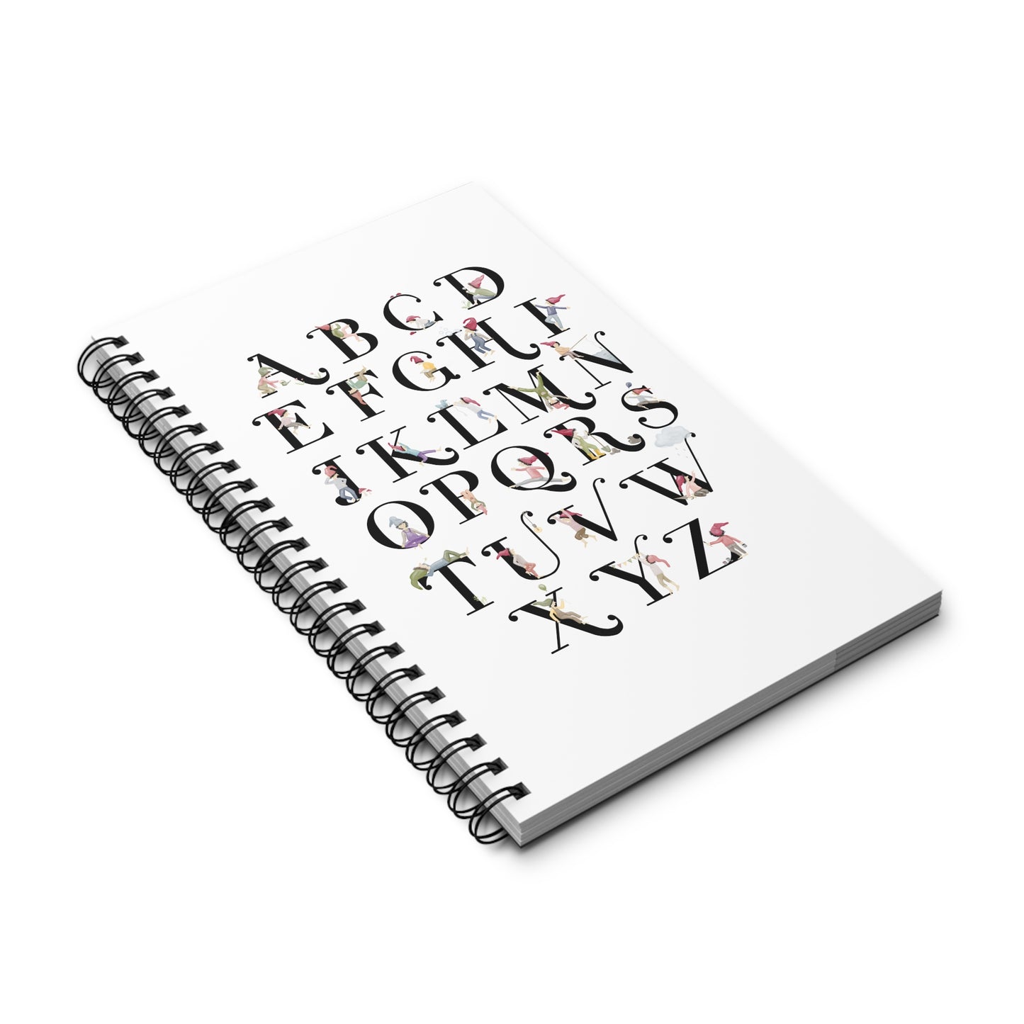 Spiralnotizbuch "Zwergenalphabet"