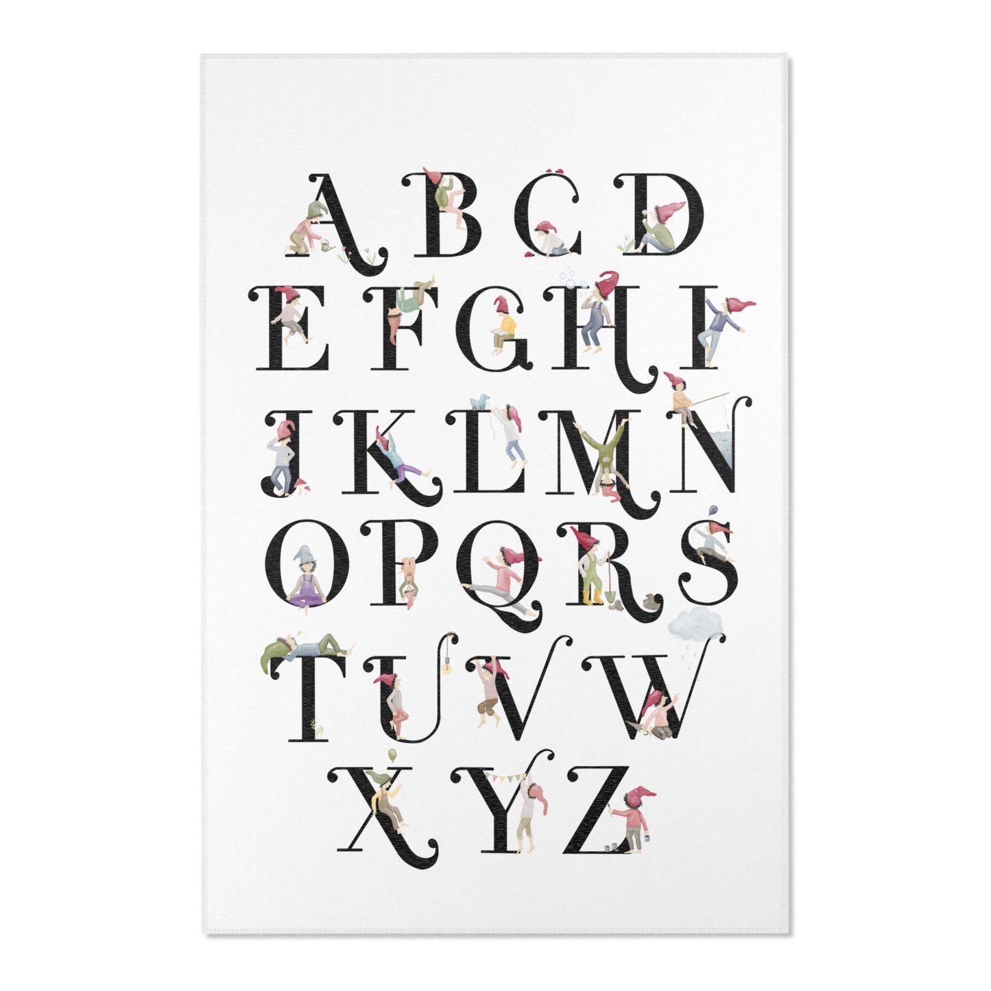 Teppich "Zwergenalphabet"