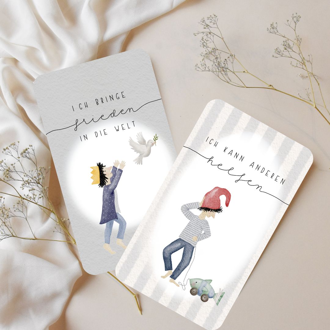 Affirmationskarten für Kinder "Zwergen-Edition"