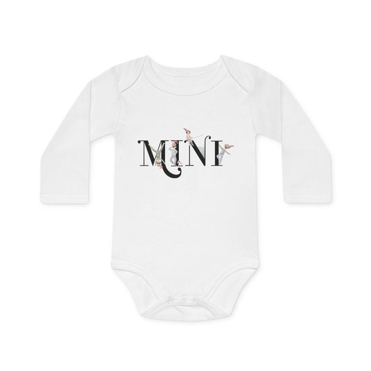 langärmeliger Babybody "MINI" im Zwergendesign
