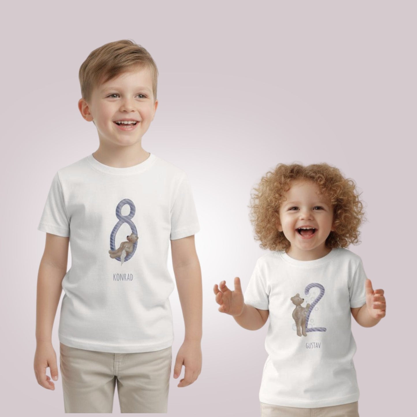 Kinder Geburtstags-T-Shirt "Geburtstags-Bär 8"