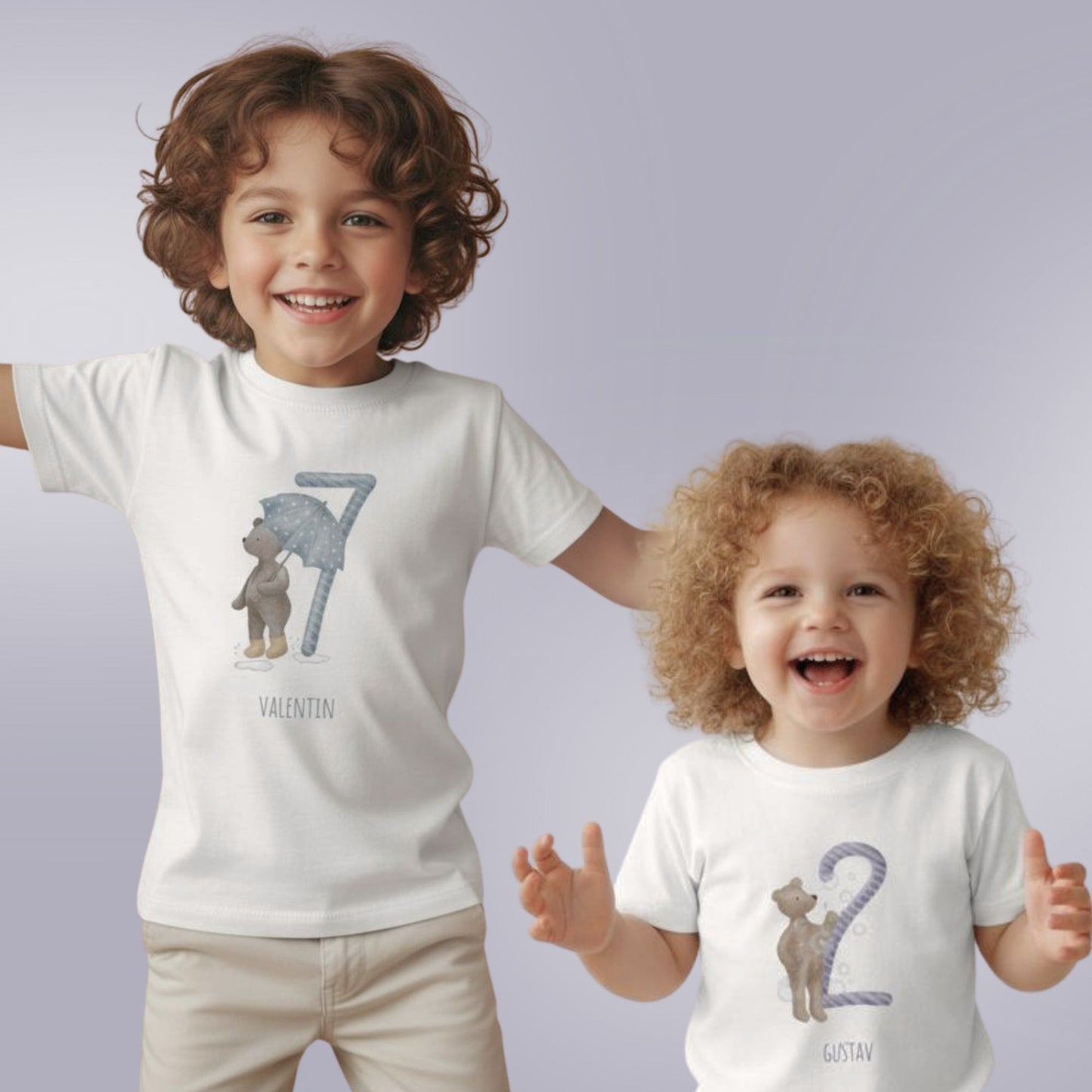 Kinder Geburtstags-T-Shirt "Geburtstags-Bär 5"