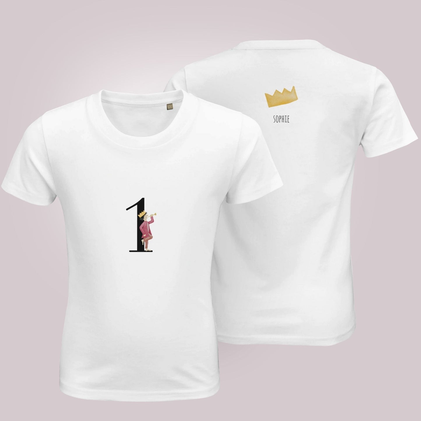 Kinder Geburtstags-T-Shirt "Geburtstags-König 1" personalisierbar