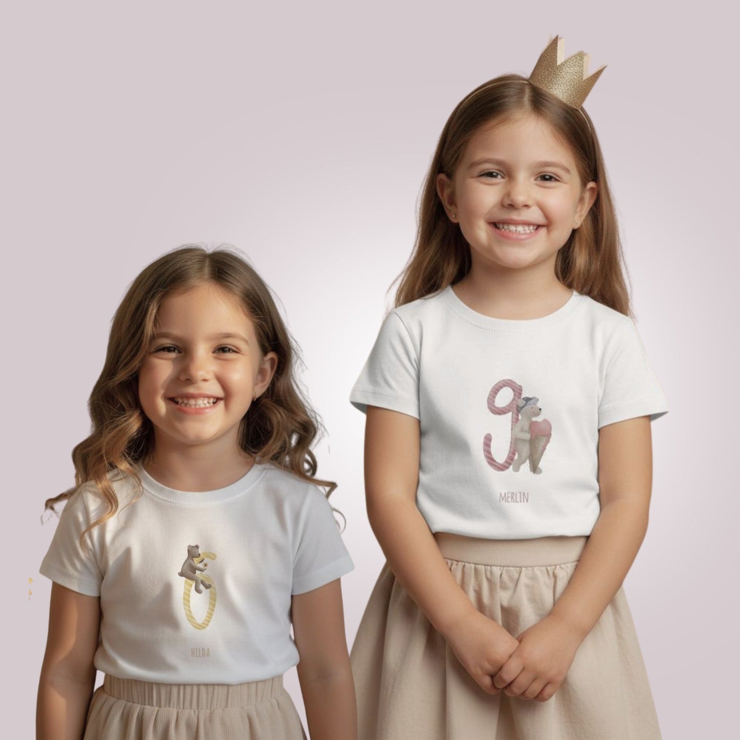 Kinder Geburtstags-T-Shirt "Geburtstags-Bär 6"