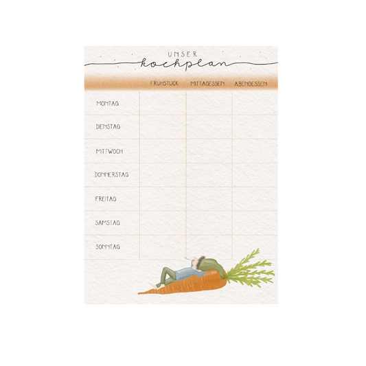 Kochplan "träumender Zwerg"