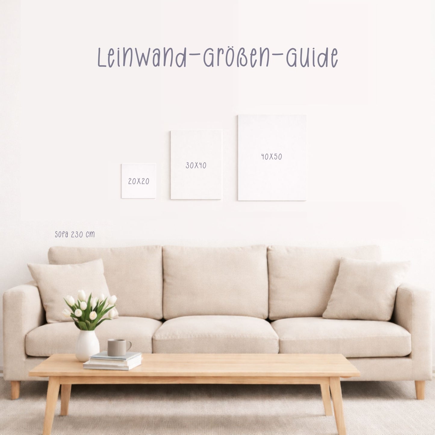 Leinwand "Maus mit Blumenstrauß"