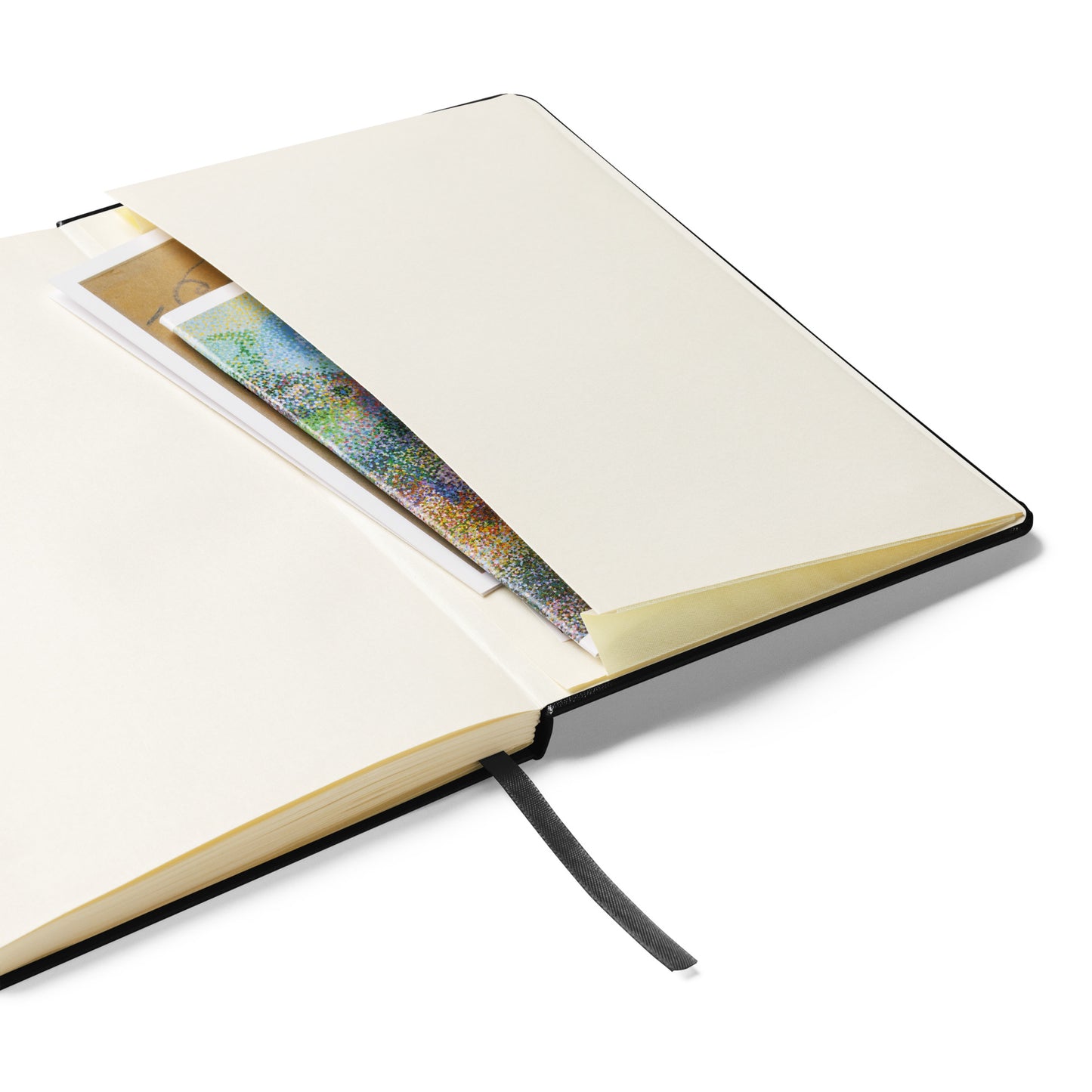Hardcover Notizbuch "Zwerg mit Schneeglöckchen-Laterne"