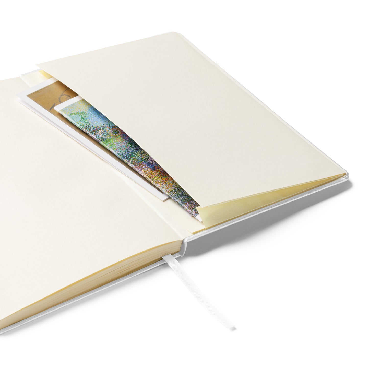 Hardcover Notizbuch "Zwerg mit Schneeglöckchen-Laterne"