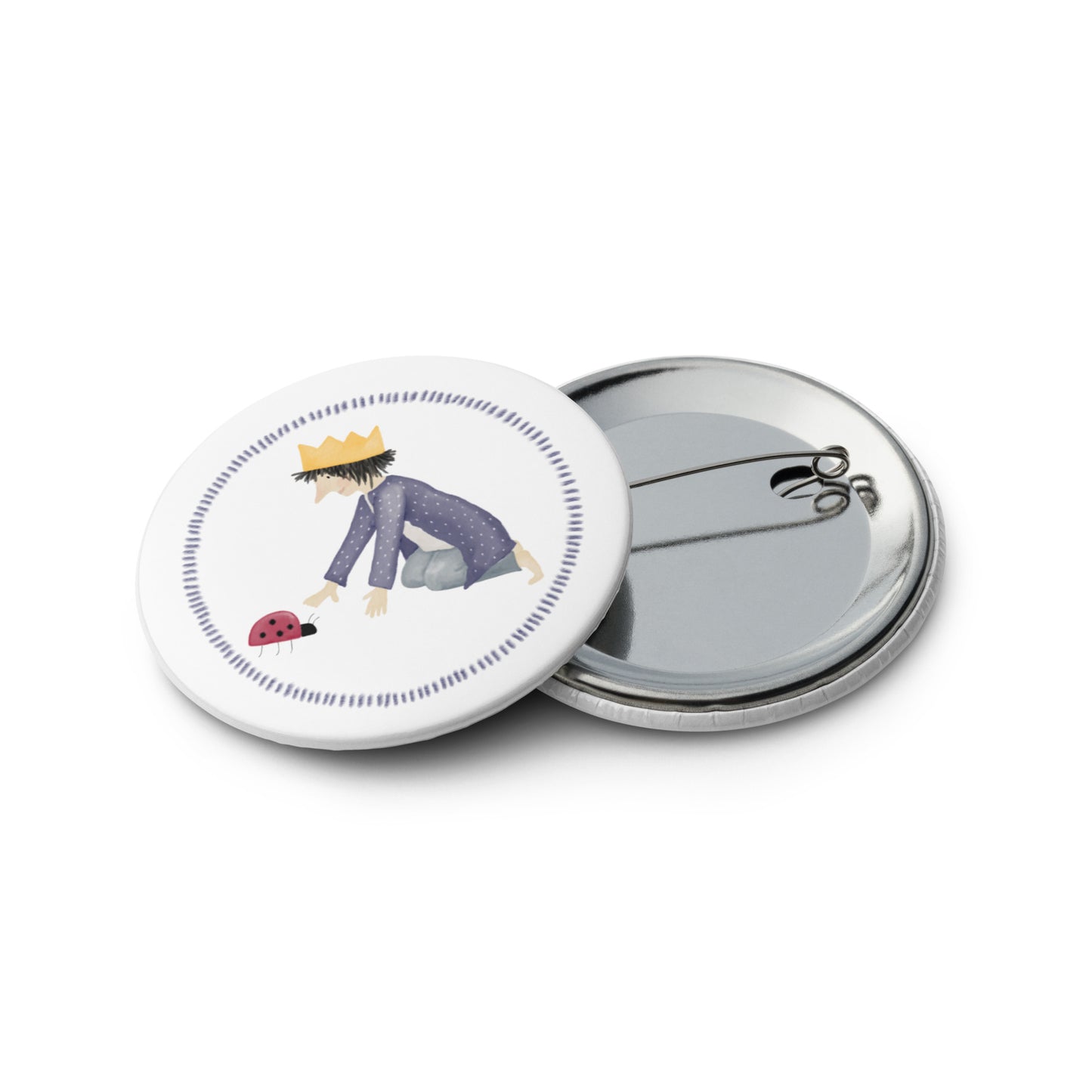 Button-Set Anstecker "kleine Könige" (5 Stück)