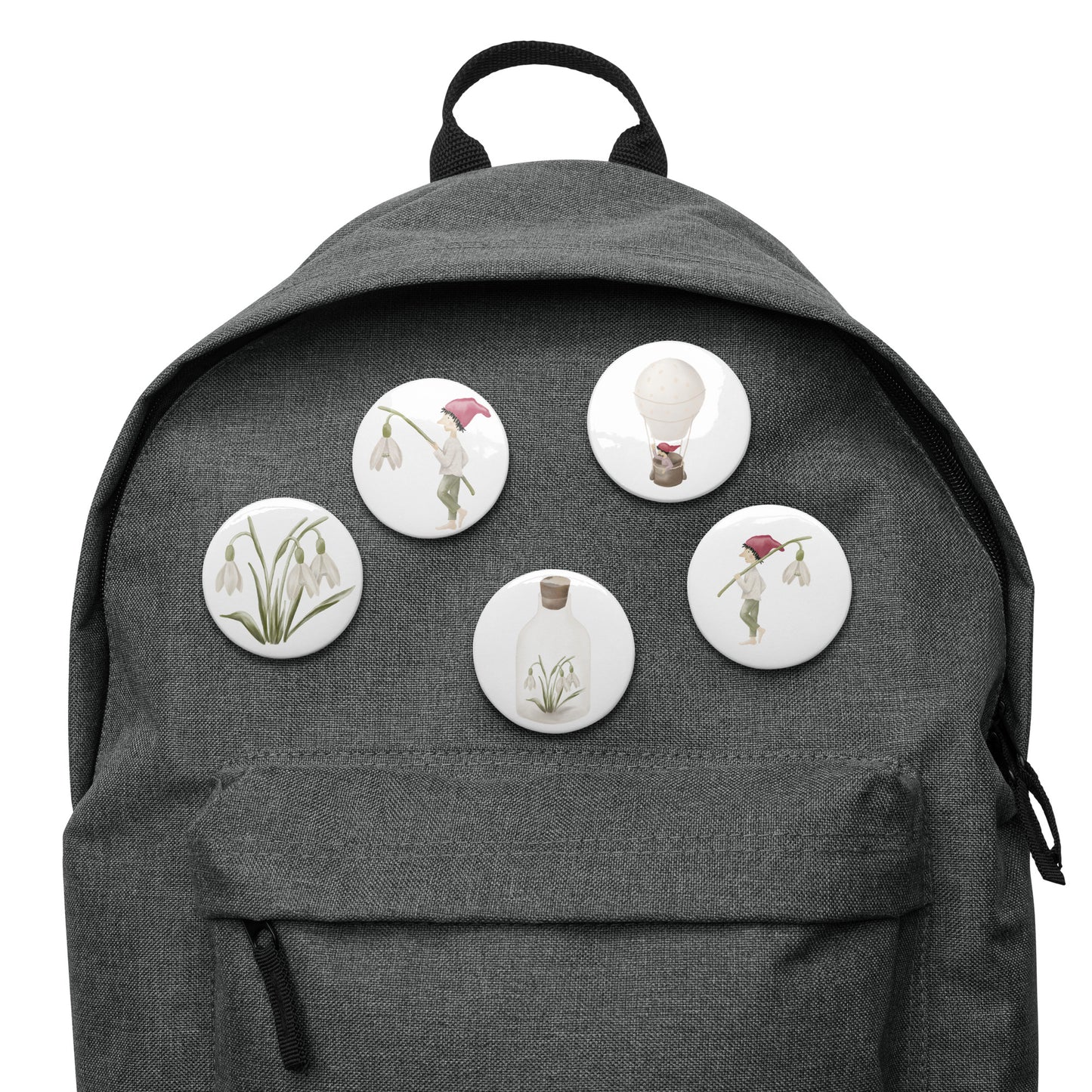 Button-Set Anstecker "Frühlingszauber" (5 Stück)