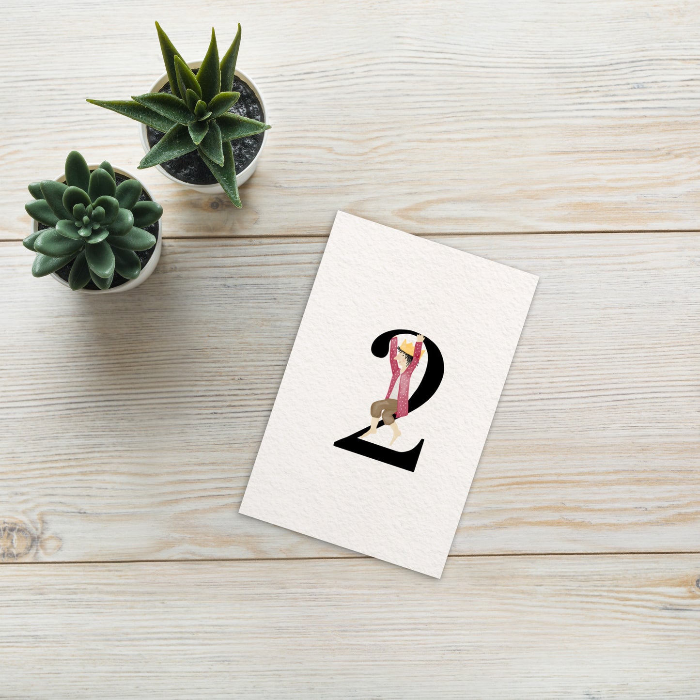 Zahlen-Postkarte "Geburtstagskönig 2"