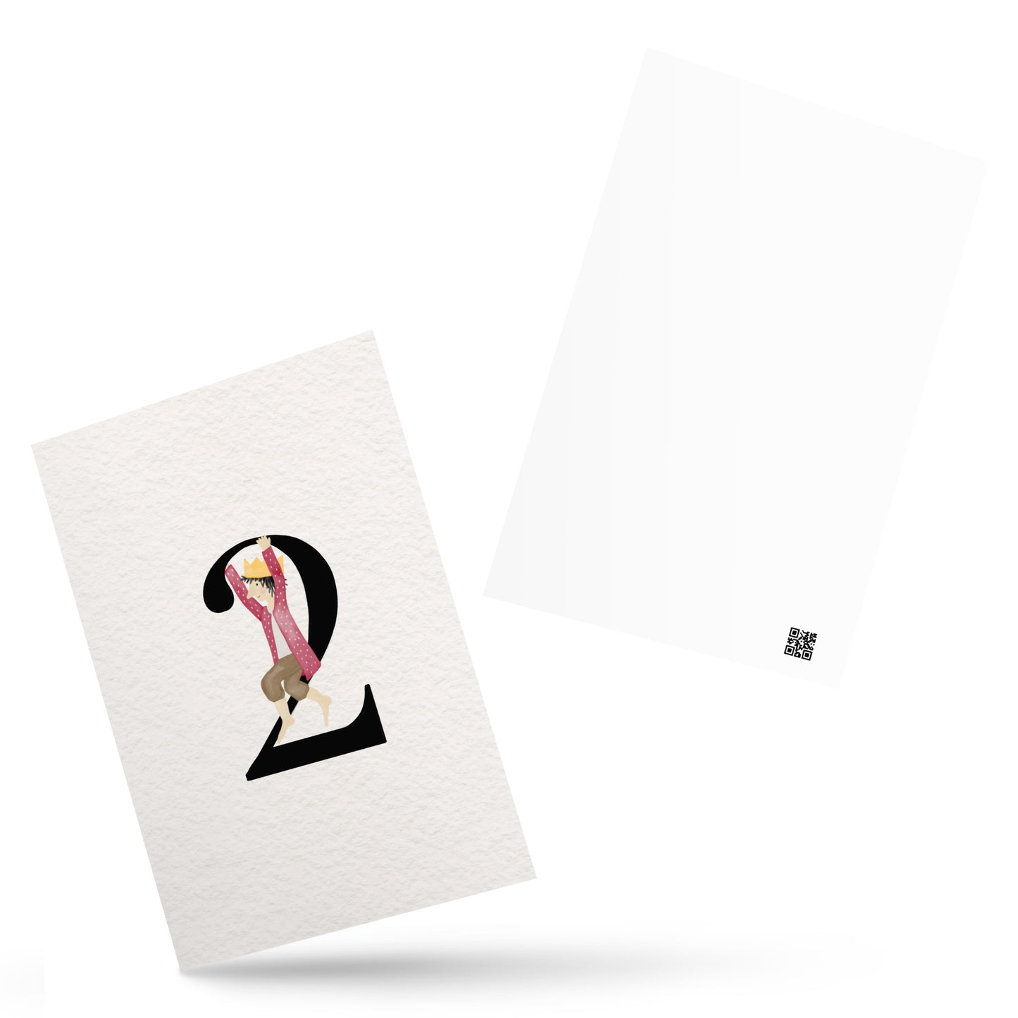 Zahlen-Postkarte "Geburtstagskönig 2"