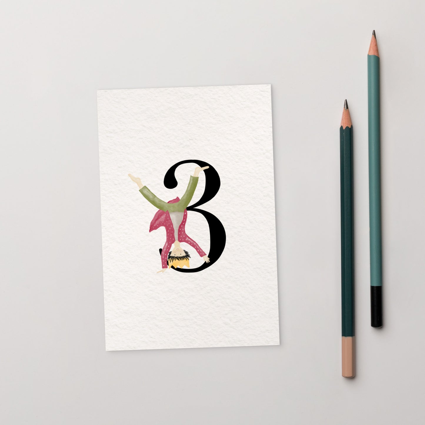 Zahlen-Postkarte "Geburtstagskönig 3"
