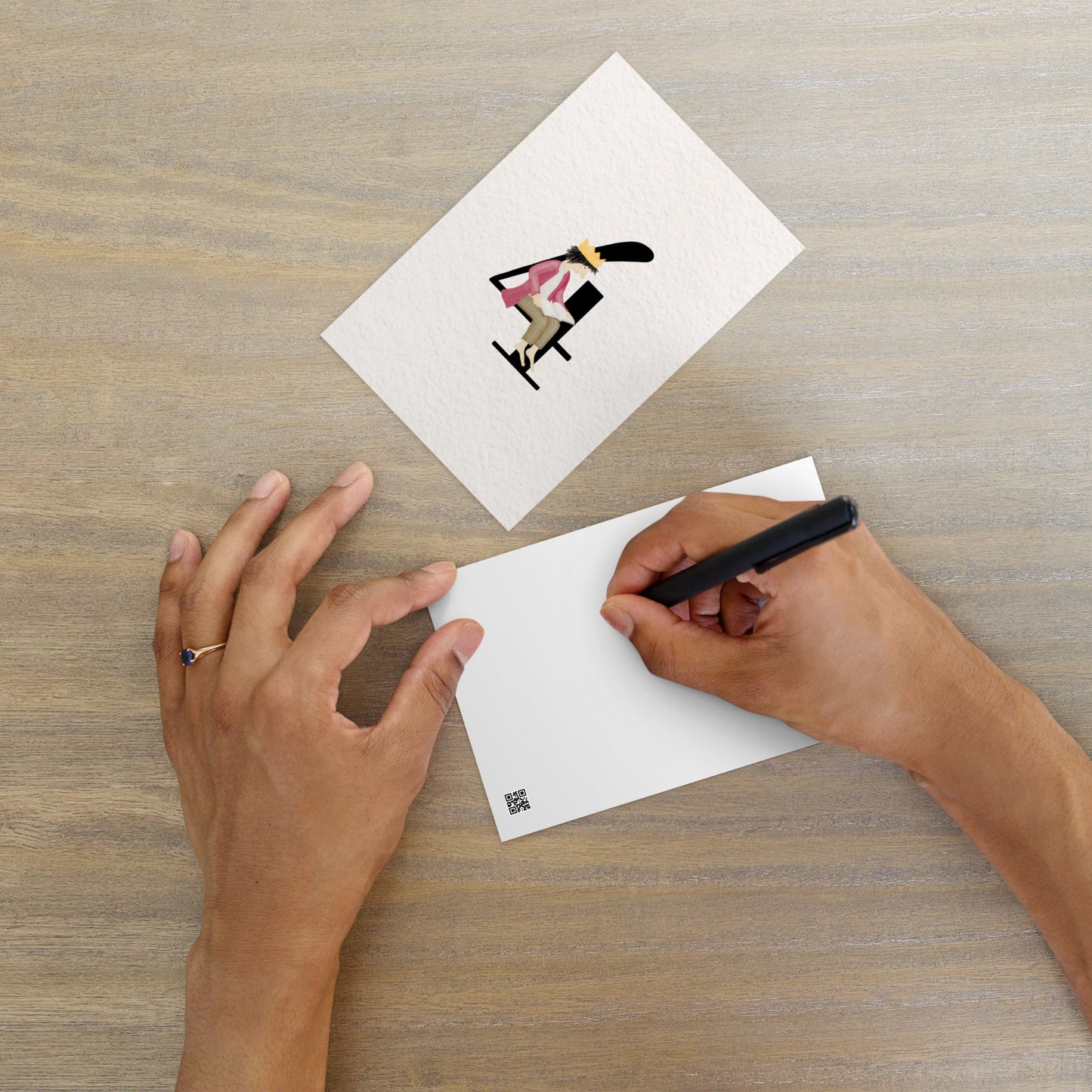 Zahlen-Postkarte "Geburtstagskönig 4"