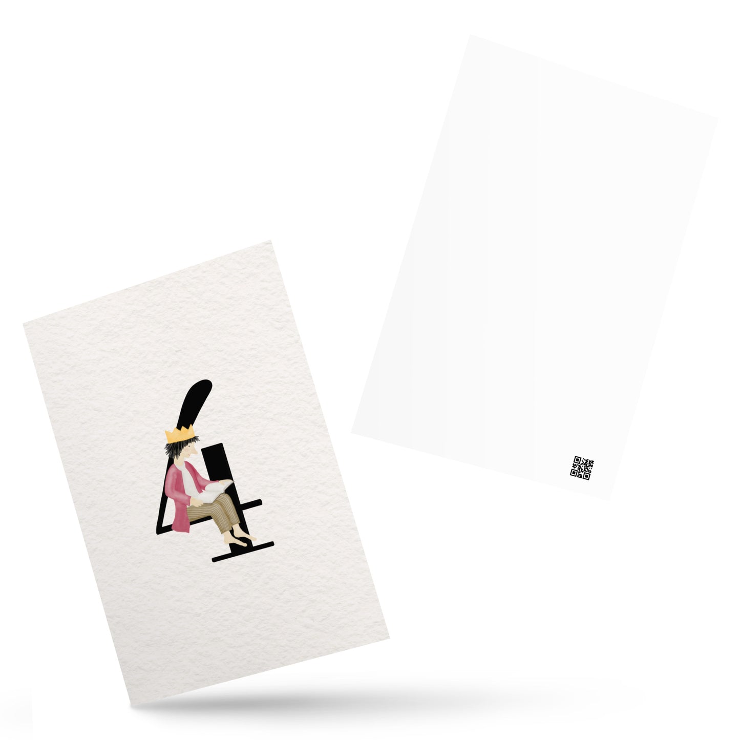 Zahlen-Postkarte "Geburtstagskönig 4"