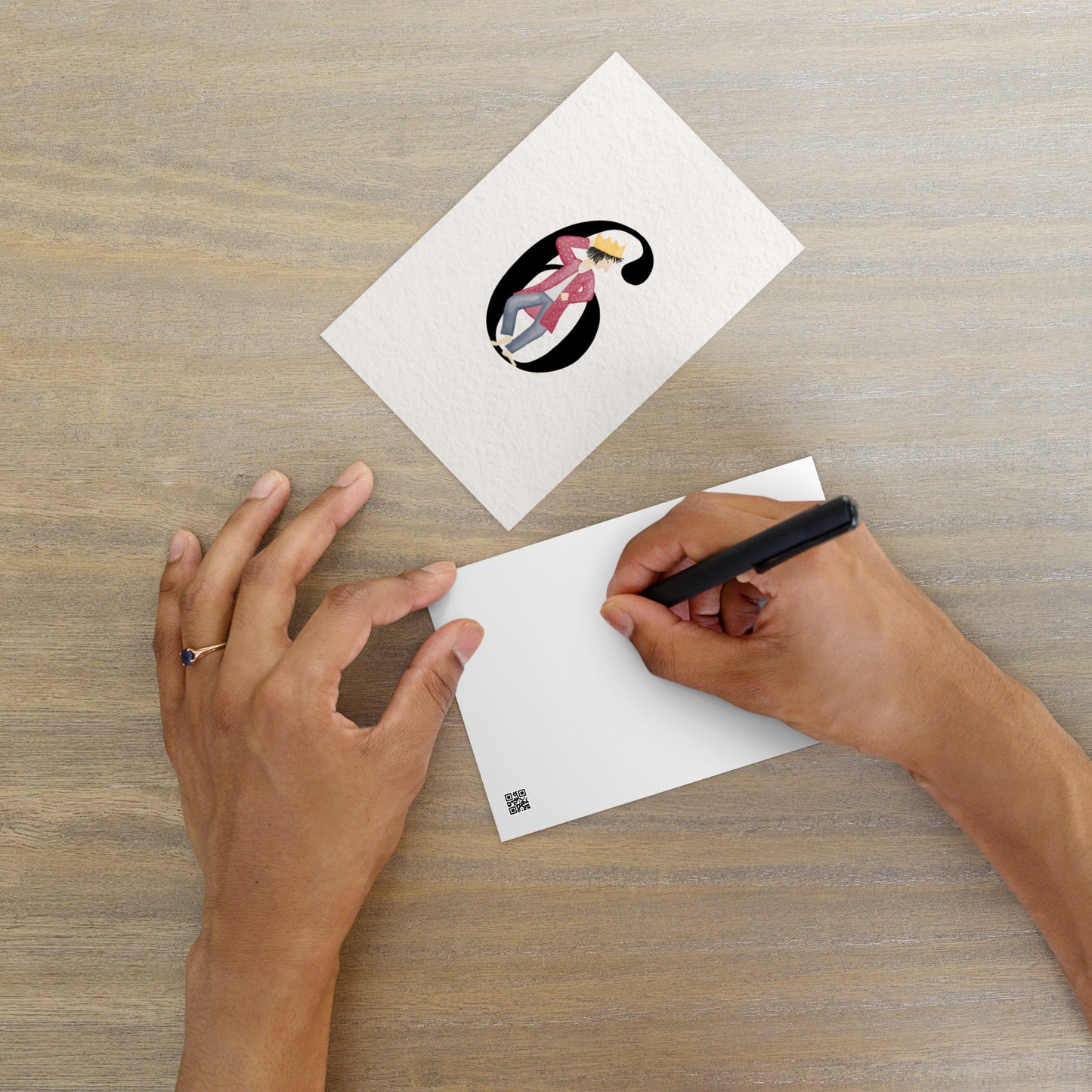 Zahlen-Postkarte "Geburtstagskönig 6"