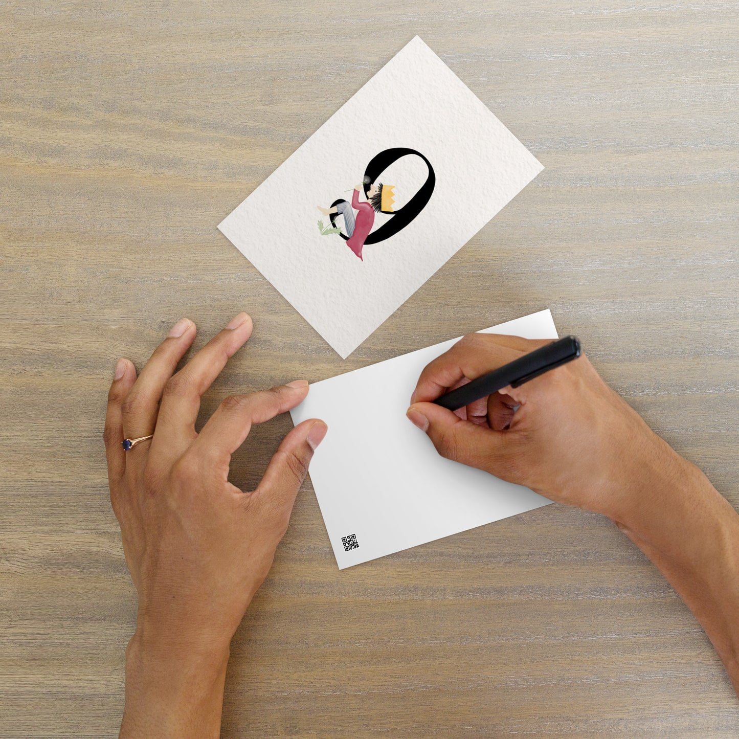 Zahlen-Postkarte "Geburtstagskönig 9"