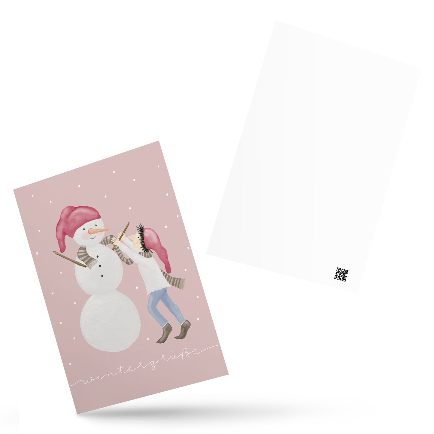 Postkarte "Schneemann"