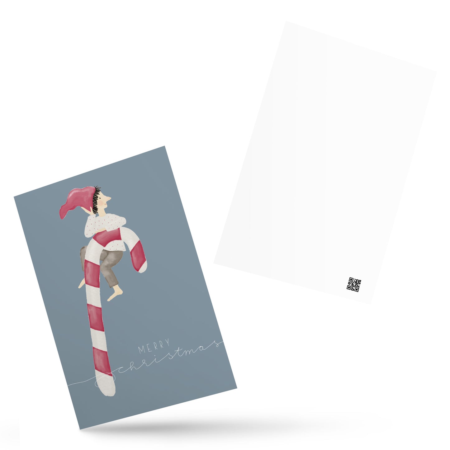 Postkarte "Zwerg auf Zuckerstange"