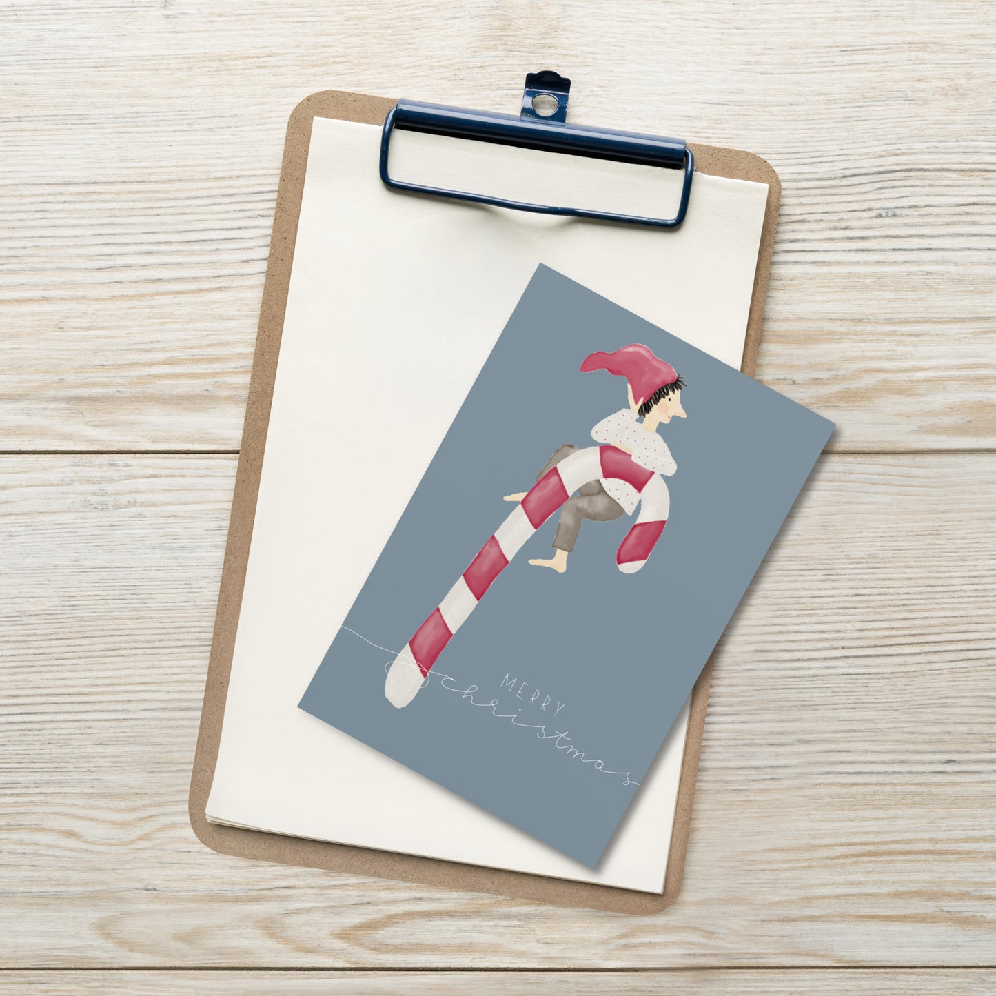 Postkarte "Zwerg auf Zuckerstange"