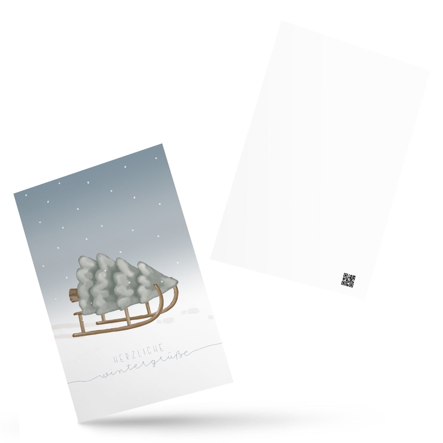 Postkarte "Schlitten"