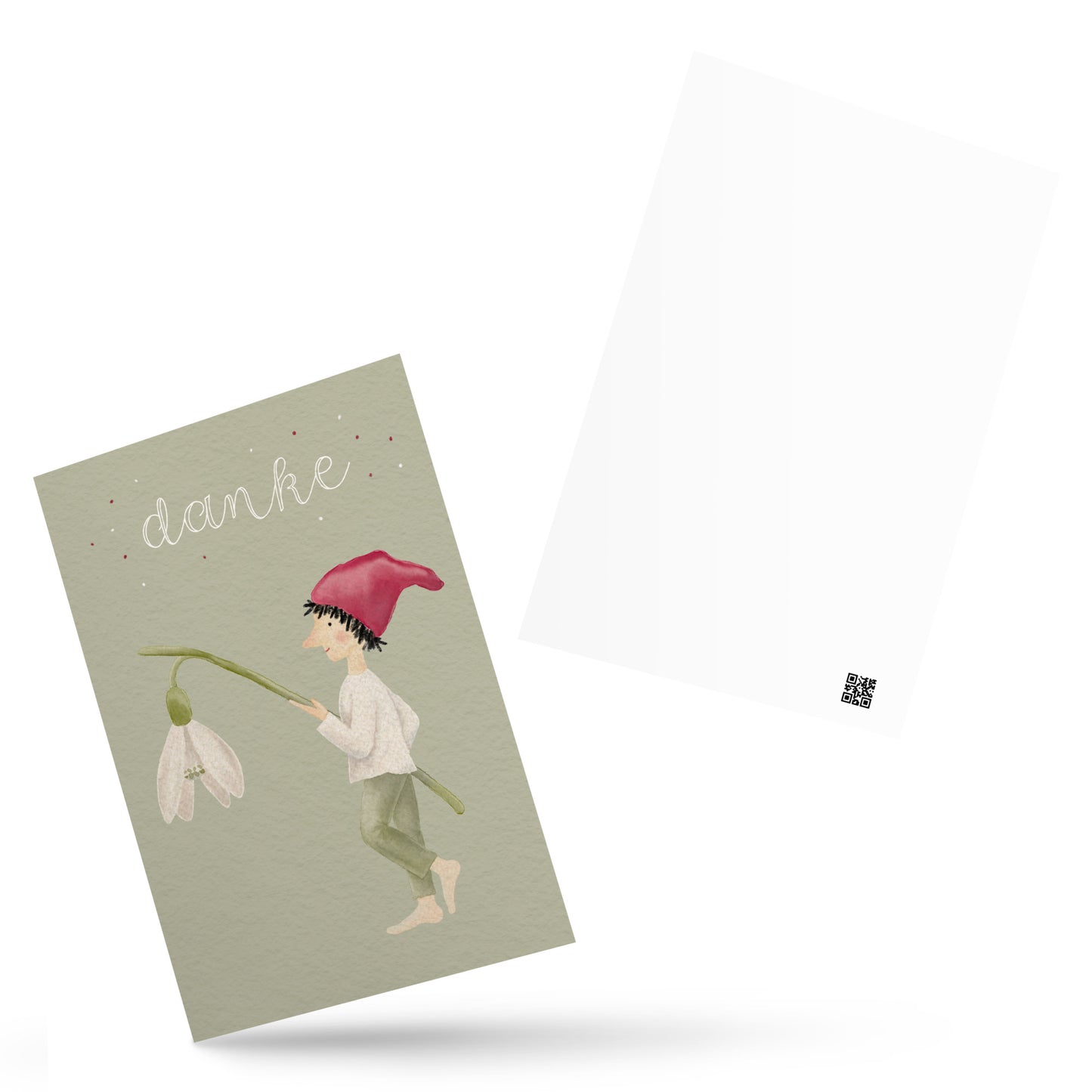 Postkarte "Danke von Herzen“