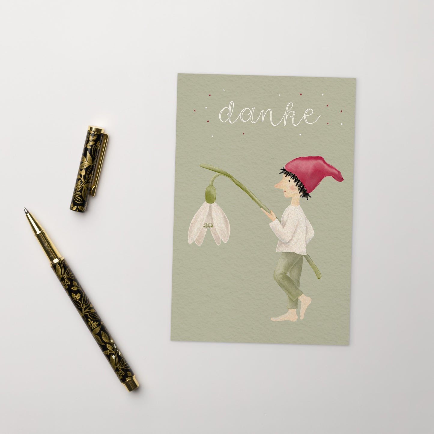 Postkarte "Danke von Herzen“