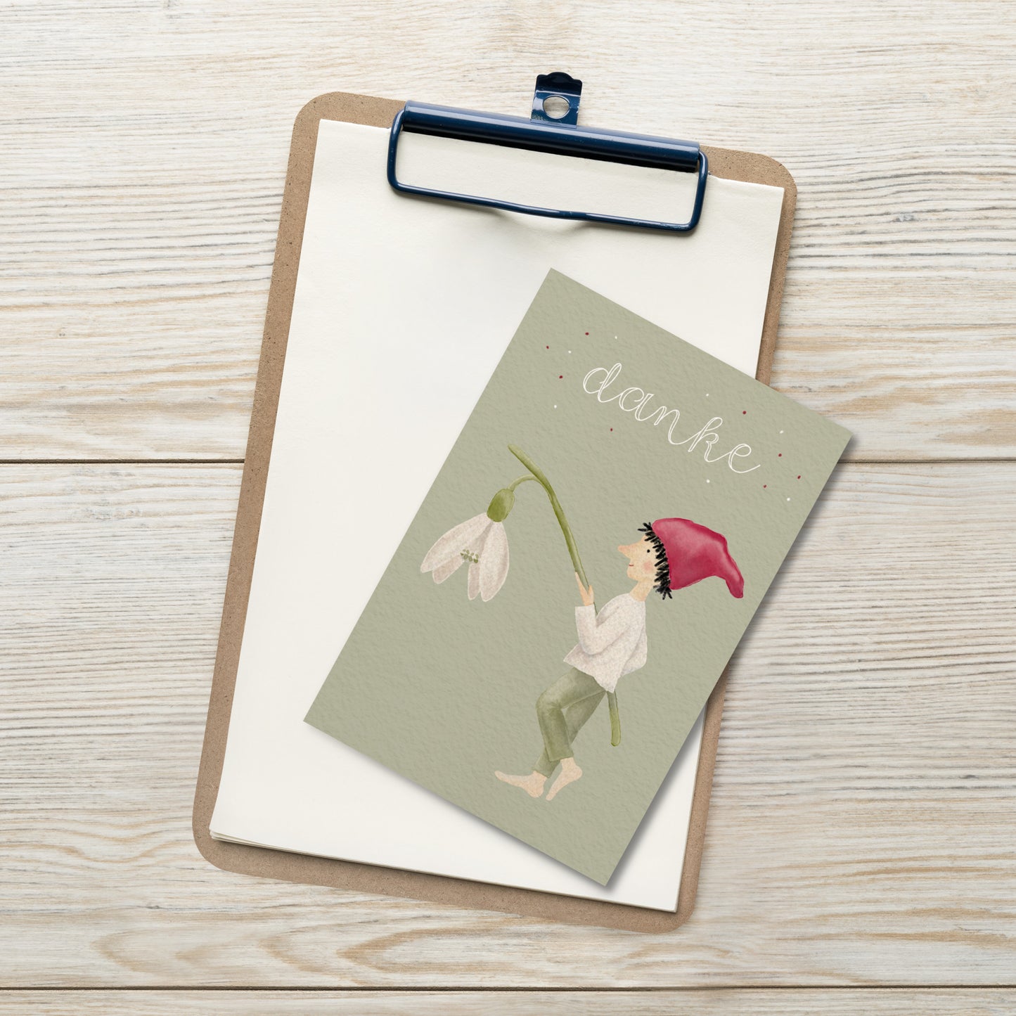Postkarte "Danke von Herzen“