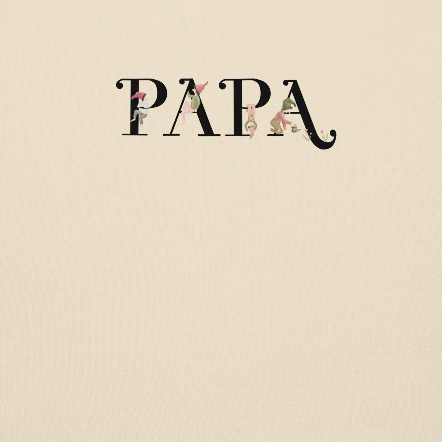 Kapuzenpullover "PAPA" im Zwergendesign