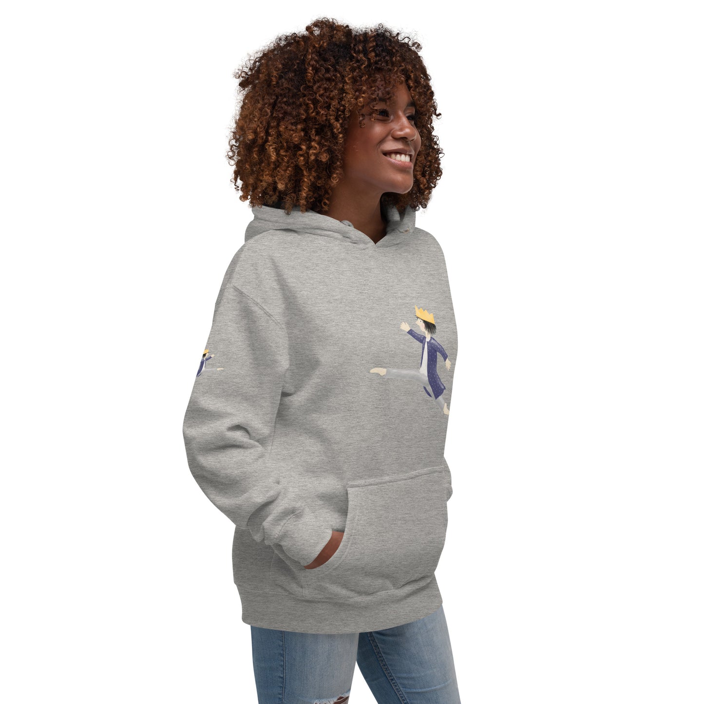 Unisex-Kapuzenpullover "Königssprung"