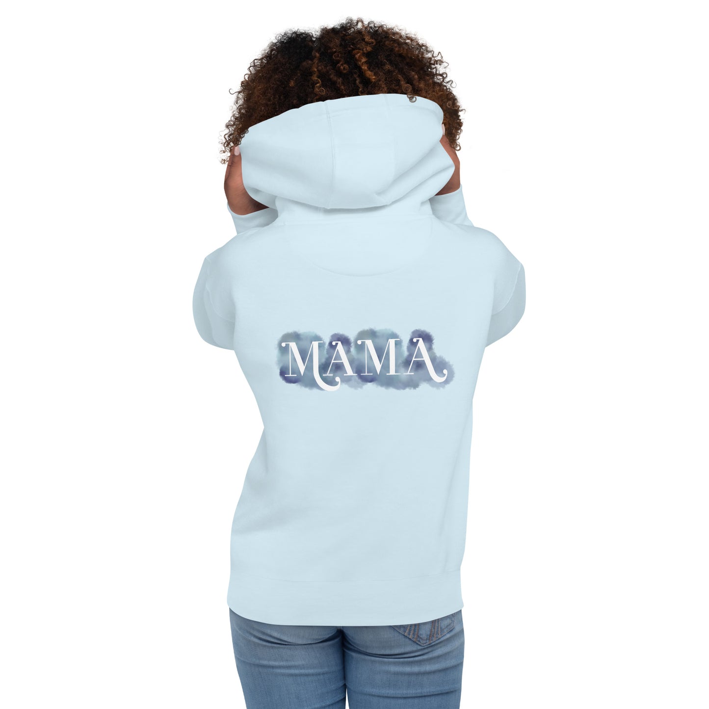 Kapuzenpullover "MAMA" im Aquarelldesign