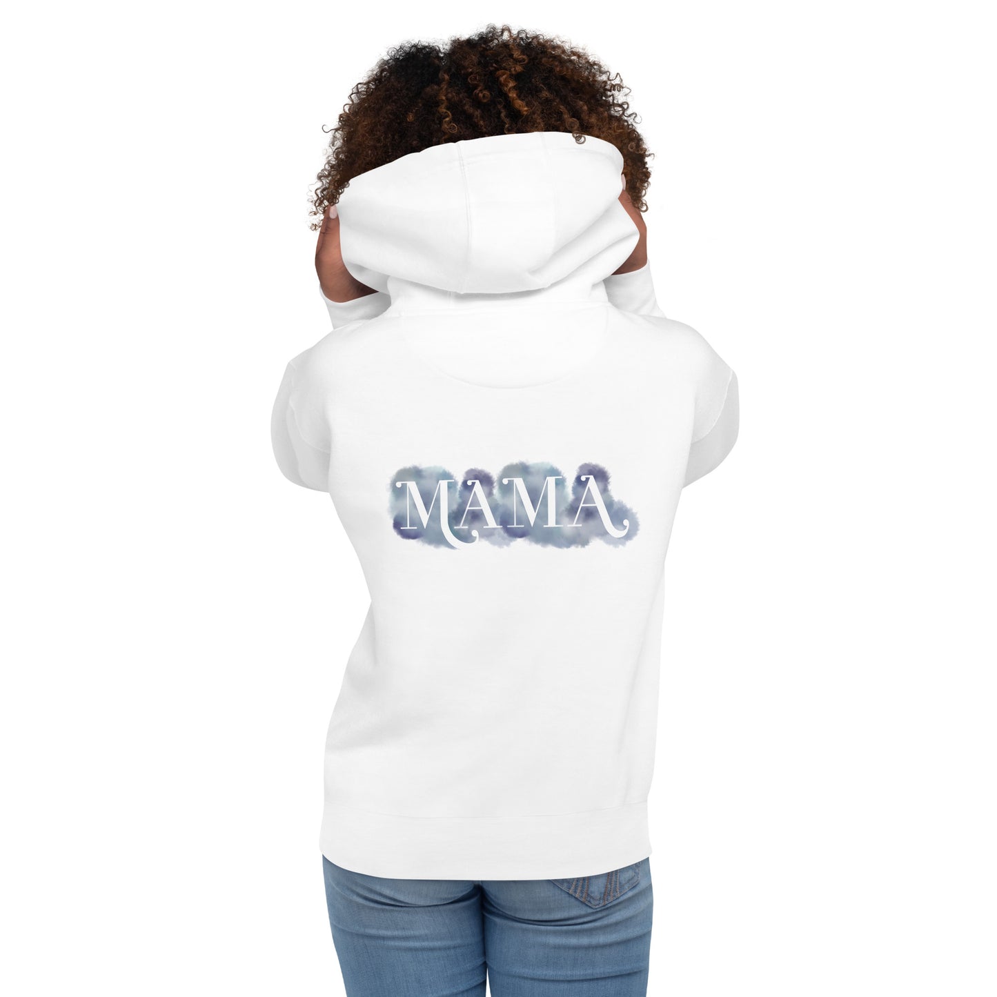 Kapuzenpullover "MAMA" im Aquarelldesign