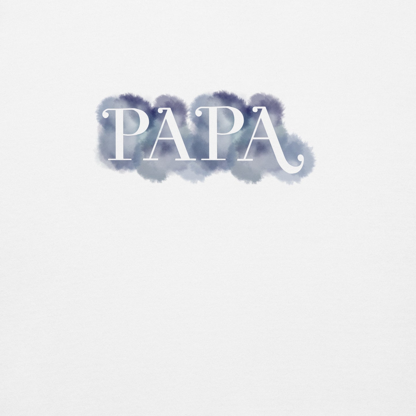 Kapuzenpullover "PAPA" im Aquarelldesign