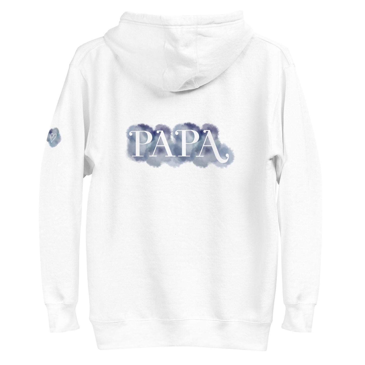 Kapuzenpullover "PAPA" im Aquarelldesign